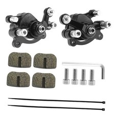 Front Rear Disc Brake Caliper W/Pads For 43cc 47cc 49cc Pocket Mini Moto Black