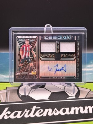 2024 PANINI Obsidian Soccer Autograph Relic /99 Card Vitaly Janelt Brentford FC