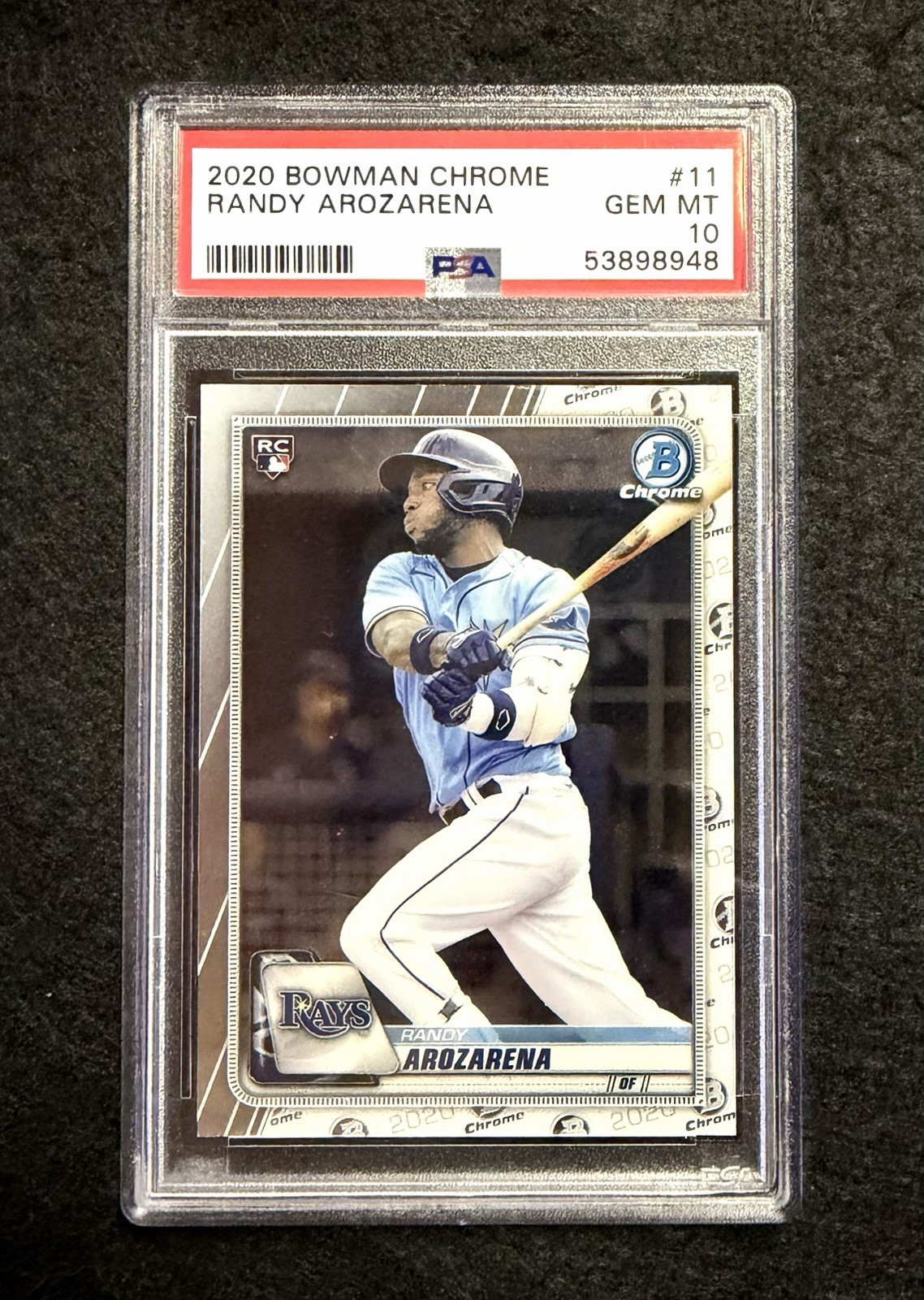 2020 Bowman Chrome - Randy Arozarena #11 (RC) Rookie - PSA 10