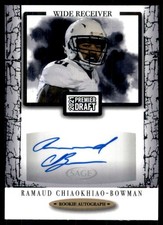 2021 SAGE HIT Autographs Black Ramaud Chiaokhiao-Bowman Auto #A69