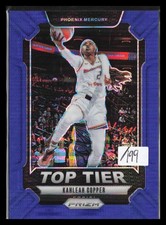 2024 Panini Prizm WNBA #4 Kahleah Copper Top Tier Prizms Blue Pulsar #/199