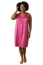 Vanity Fair Coloratura Womens Nightgown Robe Set XL Radiant Ruby Style 31807