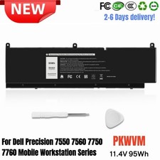 PKWVM Battery For Dell Precision 7550 7560 7750 7760 P93F P93F001 P93F002 95Wh