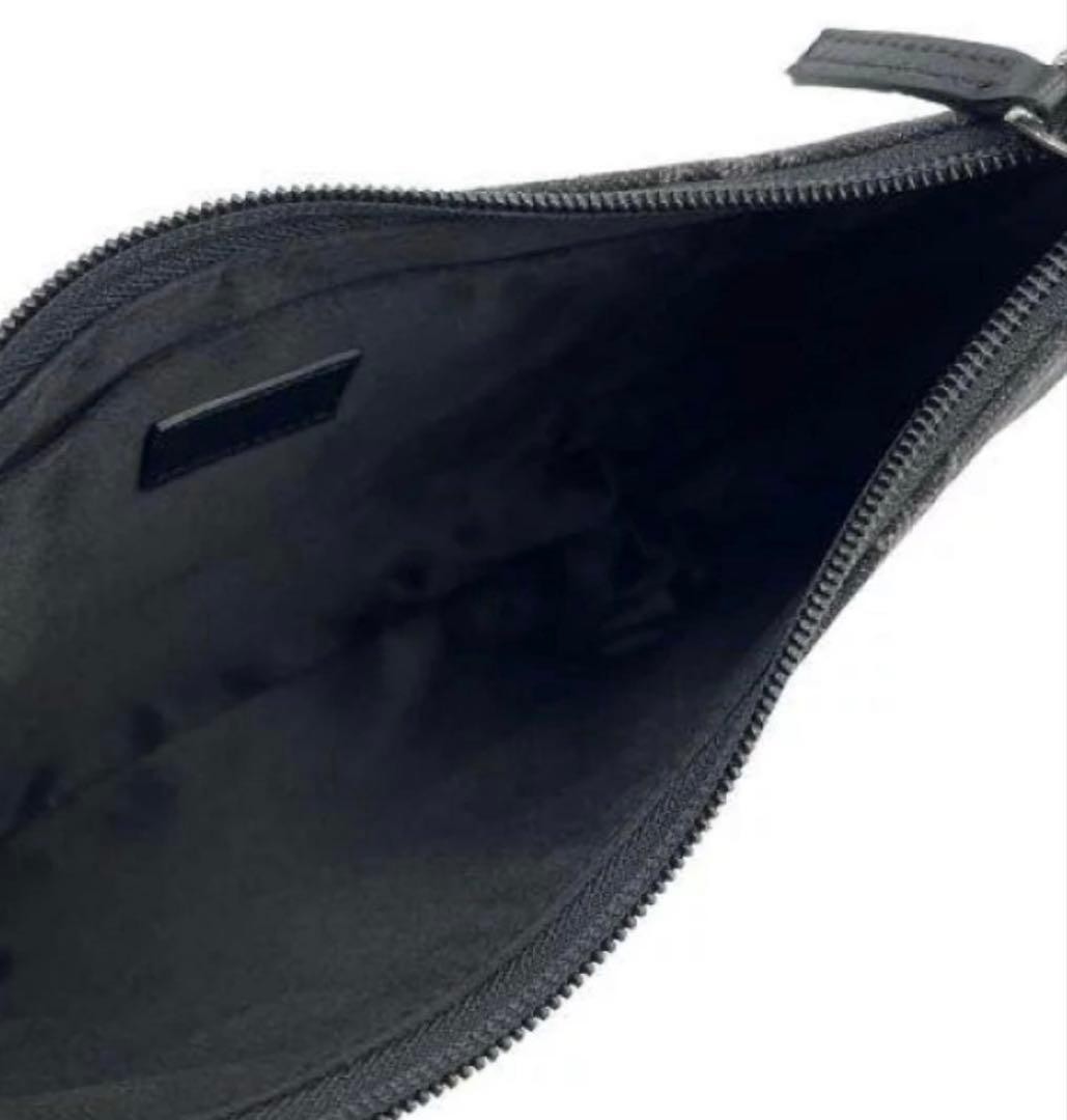 GUCCI GG Shoulder Hand Bag Ziplock Leather Suede Black Silver Hardware Japan thumbnail 6