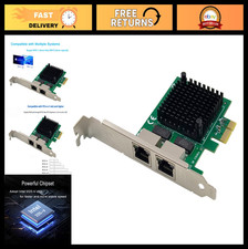 Dual PCIe 3.1 2.5G Network Adapter, Intel I225-V, Gigabit Ethernet NIC Card, RJ4
