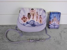 Bolso Bandolera Loungefly Disney Hércules Musas Nubes Cartera Monedero Púrpura
