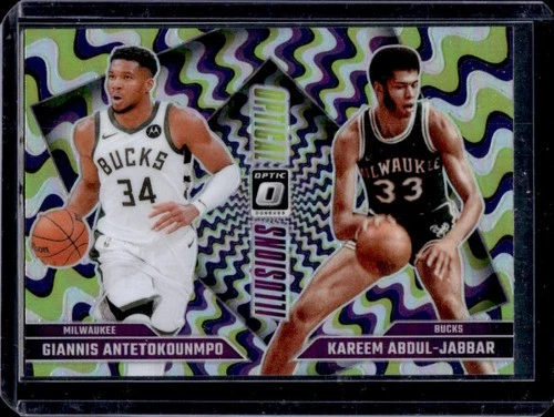 2024-25 Donruss Optic Giannis Antetokounmpo Kareem Abdul-Jabbar  Illusion Holo 4