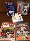 Boston Redsox J Papelbon Figure D Pedroia Bobble Head w 2 Magazines & Free Stuff