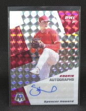 2021 Panini Mosaic #RAM-SP Spencer Howard Rookie Autographs Mosaic RC