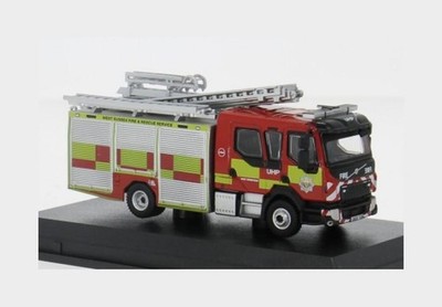 1:76 Oxford Volvo FL Tanker Truck Fire Engine 2018 rot gelb silber OXF76VEO004
