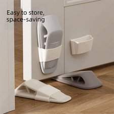 Non Slip Silicone Door Stopper Wedge No Drill Fixed Door Stop for Home Office