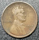 1914-D Lincoln Wheat Cent Penny 1c Very Fine VF Details Key Date Coin