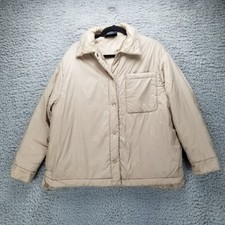 Pull&Bear Jacket Mens Small Tan Retro Style B...