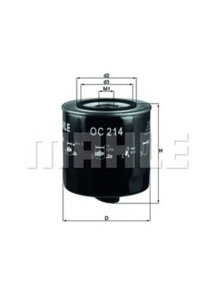 Mahle / Knecht ÖLfilter FüR Audi A6 Volvo 850 S70 S80 I V70 VW Transporter T4-image