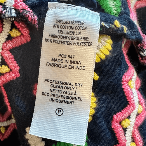 Frances Valentine Butterfly Embroidered Maxi Dress Caftan - Picture 5 of 7
