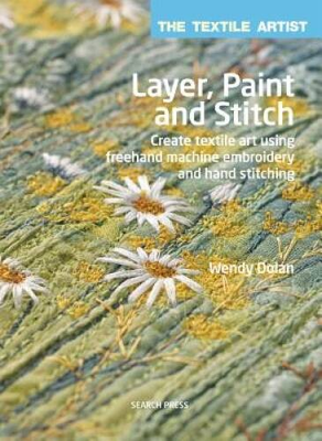 #ad Layer Paint and Stitch: Create textile art using freehand machine e VERY GOOD $12.53