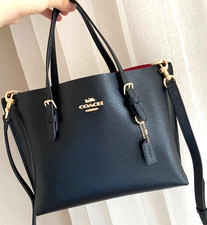 C4084 Coach Black MOLLIE TOTE 25 2Way Shoulder Bag Handbag Outlet Products NWT