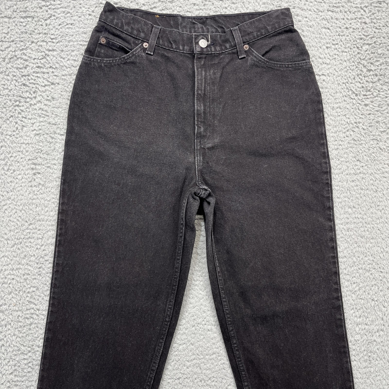 VTG Levis 912 Orange Tab Jeans Womens 13 Black Slim Taper High Rise 90s Denim thumbnail 7