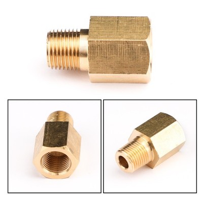 1/8 NPT Femal To 1/8 BSPT Male Adapter Gauge Sensor Thread Oil Pressu Adapter
