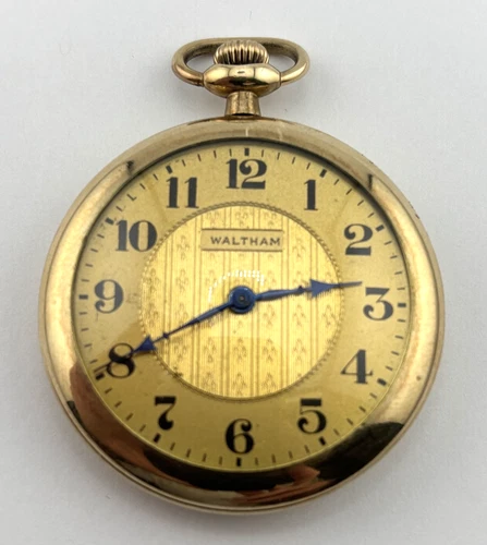 Waltham 1912 Antique Mechanical Pocket Watch   7J   14s  18755454  WORKS!
