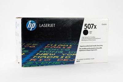 HP (507X) CE400X Toner black, OVP geöffnet, TONER UNBENUTZT 