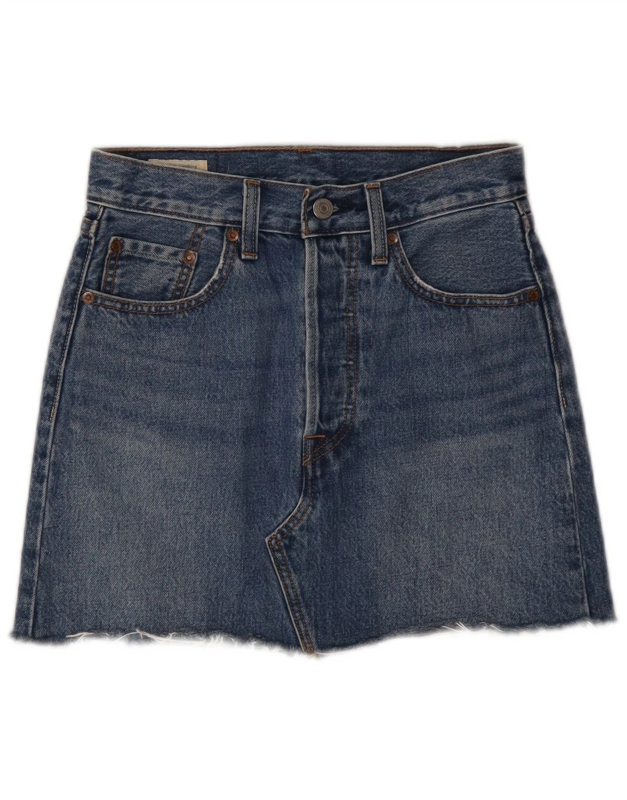 Levi's Womens Denim Skirt W24 XS Blue Cotton BX02