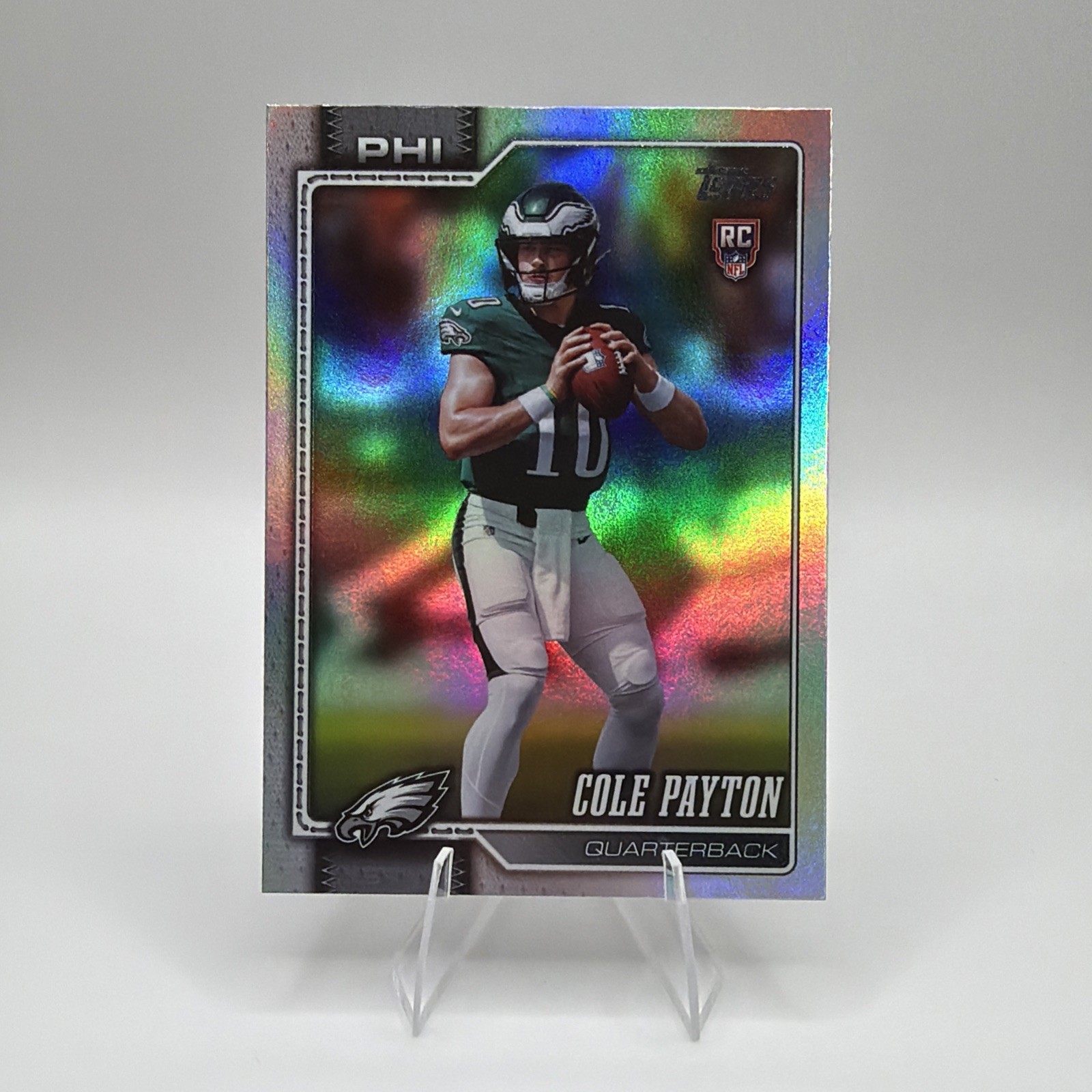 2026 Topps Cole Payton Rainbow Foil Rookie RC #307 Philadelphia Eagles
