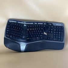 Microsoft Natural Ergonomic 4000 Keyboard Model 1048 Used Condition Tested.