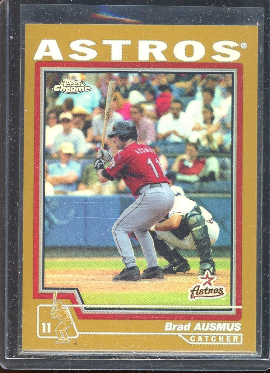Brad Ausmus 004 Topps Chrome Gold Refractor #102