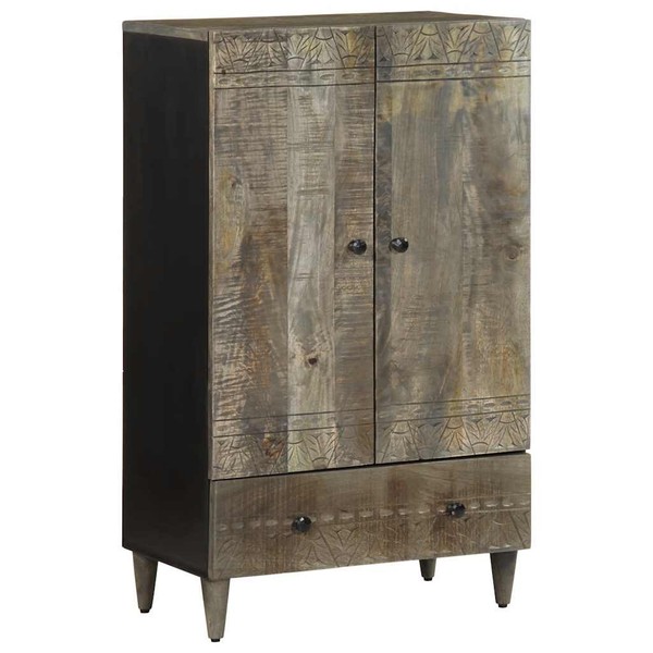 Highboard 60X33X100 Cm Massivholz Mango Aufbewahrungsschrank Vidaxl-image