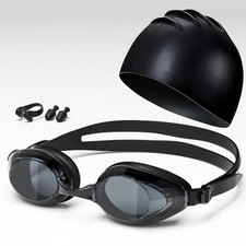 Swim Goggles Swimming goggles waterproof and anti fog adult with swim cap, nose