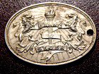 VINTAGE PHILA CHARGE COIN ALBERT 750FRF R-4 FRANK & SEDER 69TH ST 30MM X23MM WM — photo 2