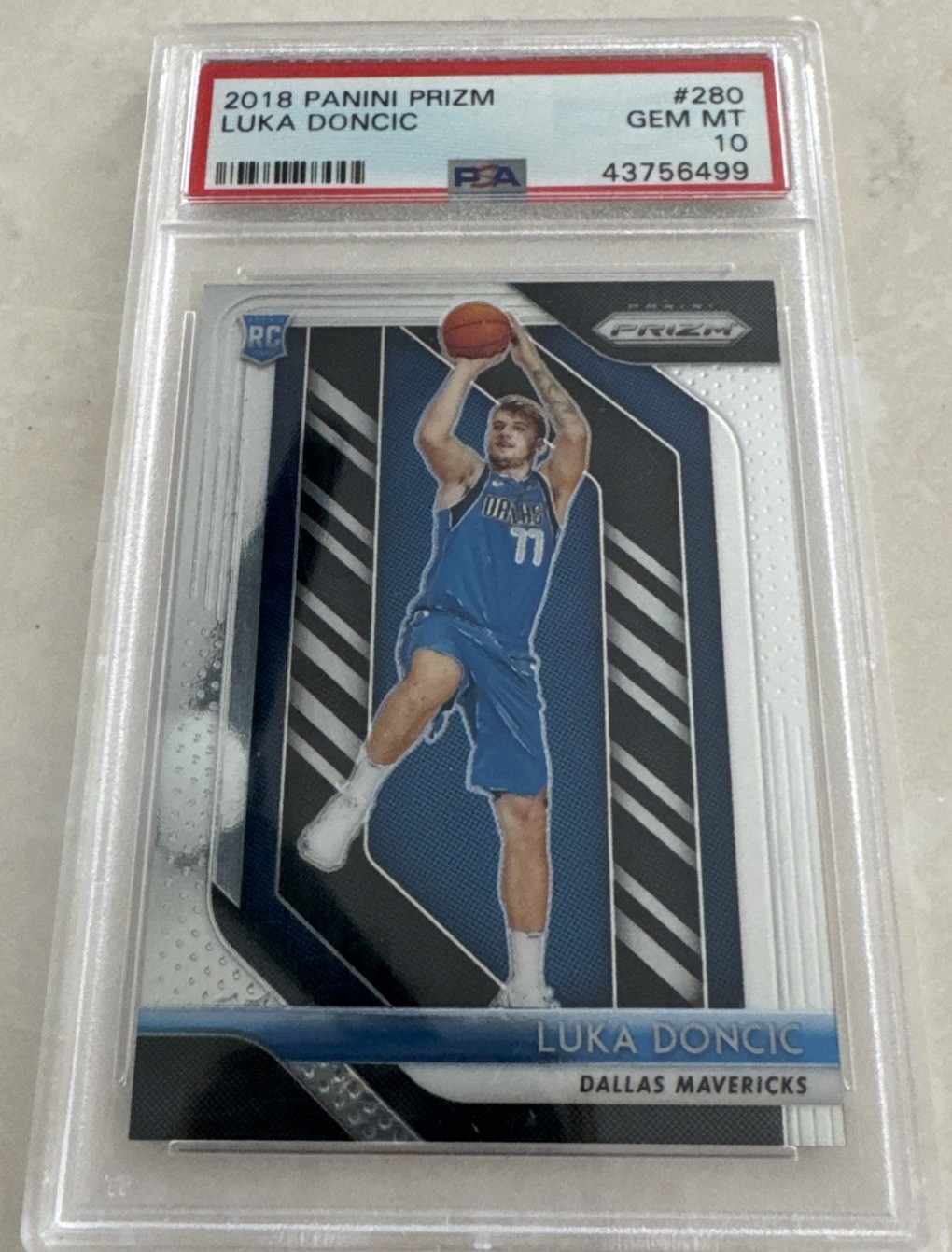 🔥2018 Panini Prizm Luka Doncic #280 RC PSA 10🔥 view 2