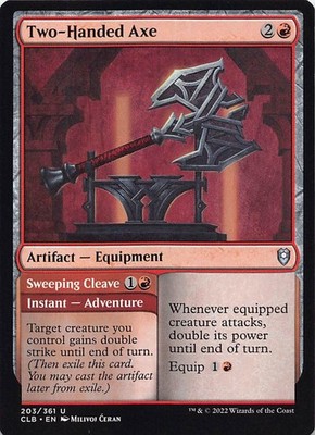 Two-Handed Axe CLB 203 English NM - MTG