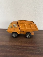 Vintage Tonka Dump Truck Mini-Series Orange Yellow Metal