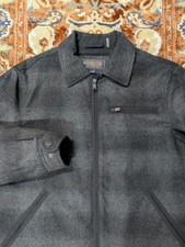 Pendleton Mt. Hood Standard Jacket, Medium, Black, Charcoal Ombre, Shadow Plaid