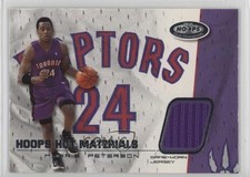 2001-02 NBA Hoops Hot Prospects Hoops Hot Materials Morris Peterson #HMMP hg6