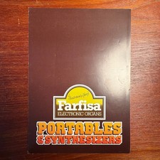 VINTAGE FARFISA ELECTRONIC ORGANS PORTABLES  SYNTHESIZERS INFORMATION BROCHURE