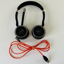 Jabra Evolve 75 Wireless Headset W/Noise-Cancelling HSC040W Cable READ