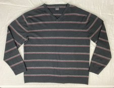 Urban Supply Jumper Mens XL Multicoloured Striped V Neck Casual Outdoors Winter