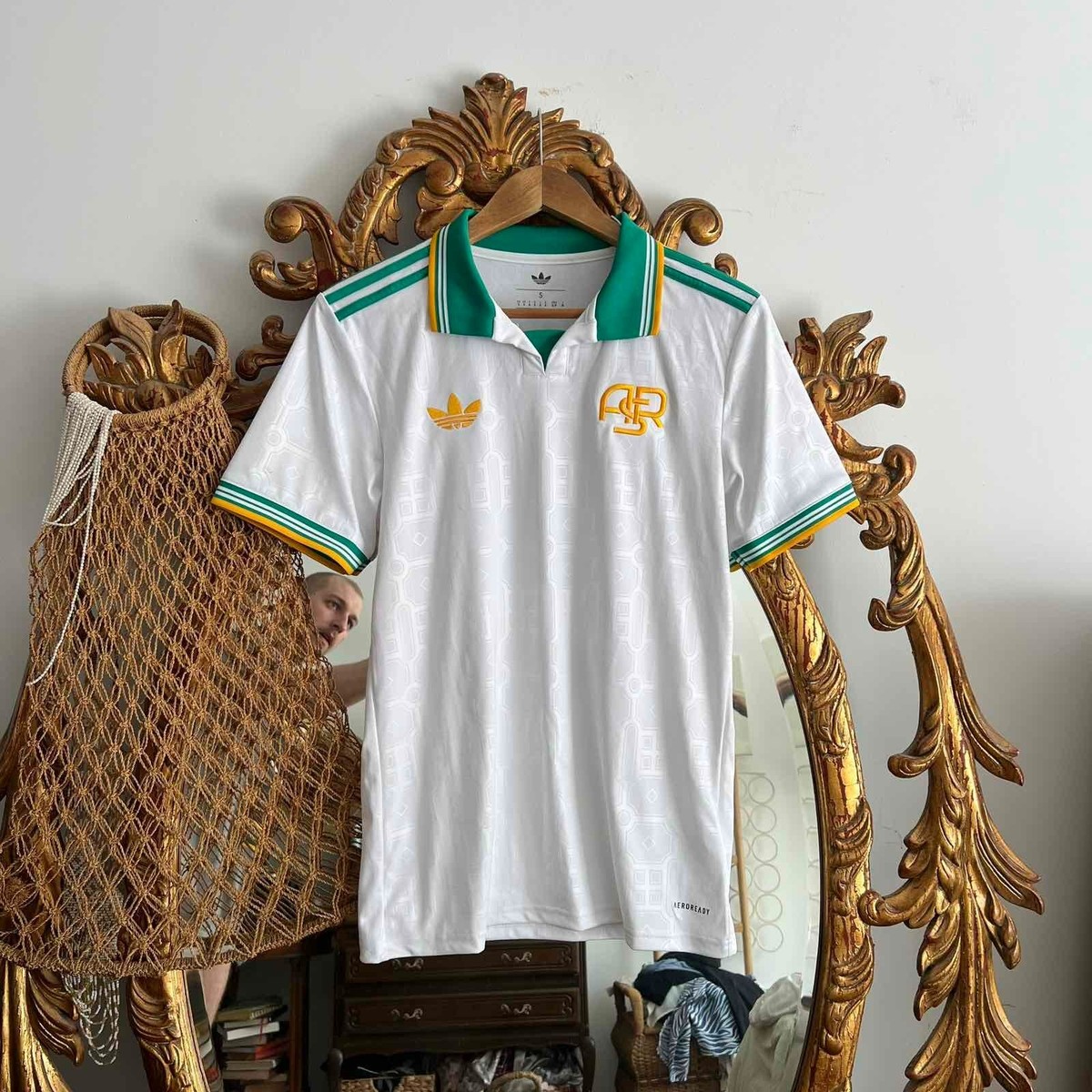 Rare Adidas AS Roma 25/26 Third Dybala #21 Soccer Jersey White Sz
