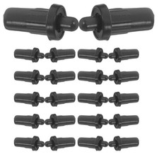 24Pcs Reusable Plastic Cabinet Door Dampers Soft Closer Repair Pins Black