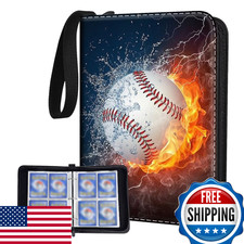 Bebomne Baseball Card Binder 480 Pockets w/ 60 Sleeves - Waterproof  Portable