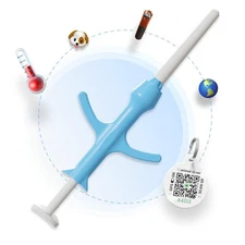 Pack of 1 - Microchip for Dogs, Cats with Temperature Biosensor Kit QR Pet ID...
