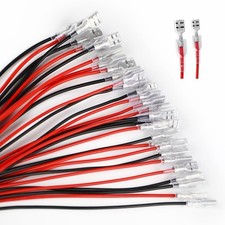 4.8/6.3mm Female Spade Crimp Terminal with Insulating Sleeve and Wire  Electr...