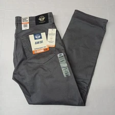Dockers Pants Men's 32x30 Gray Straight Fit All Seasons Tech Jean Cut Pockets 