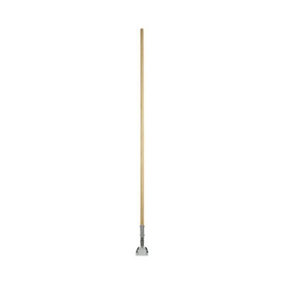 Boardwalk Clip-On Dust Mop Handle Swivel Head, Lacquered Wood, 1'' x 60'', Natural