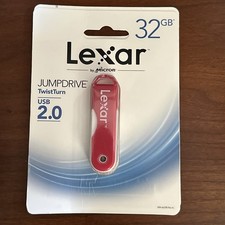 Lexar Flash USB 2.0 Jump Drive TwistTurn 32 GB - Pink - New Sealed