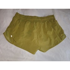 Lululemon Hotty Hot Short II 10 Golden Lime Green Mesh Running 2.5" Inseam READ