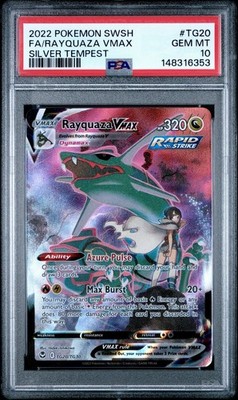 Rayquaza VMAX PSA 10 Silver Tempest Trainer Gallery TG20/TG30
